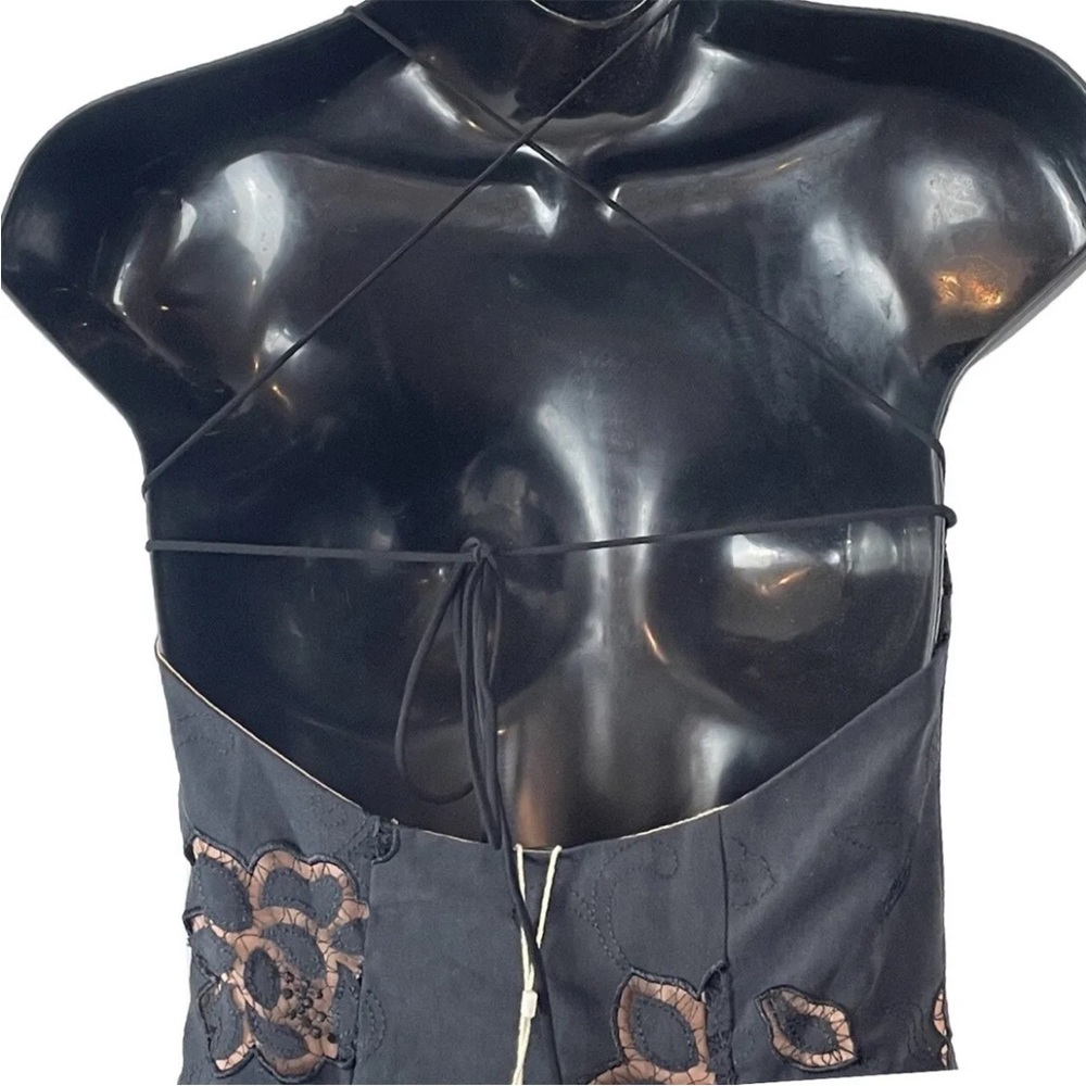 NWT For Love & Lemons Renee Mini Dress Black-XS RRP $242 - Picture 6 of 16